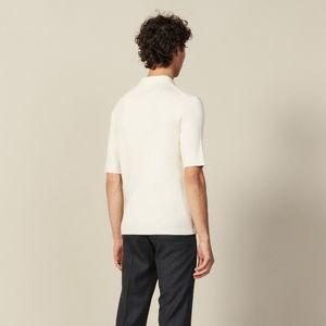 Sandro men’s knit polo shirt